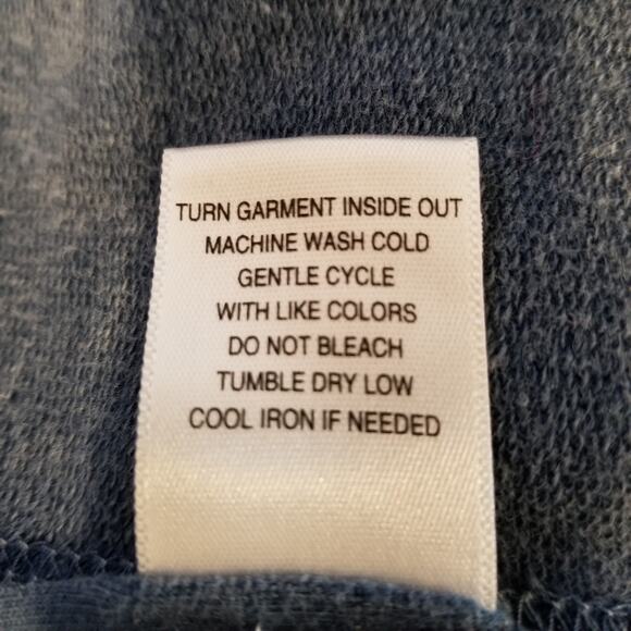 North Style Jersey Knit Cable Knit Sleeve Open Front Cardigan Jacket Blue 1X - Picture 8 of 8